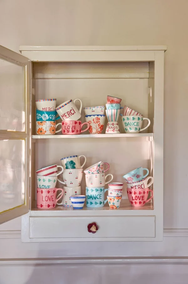 Taza Rosa Flowers de Rice - Imagen 2