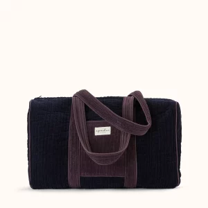 Bolsa de fin de semana Buddha Corduroy Indigo de Apaches