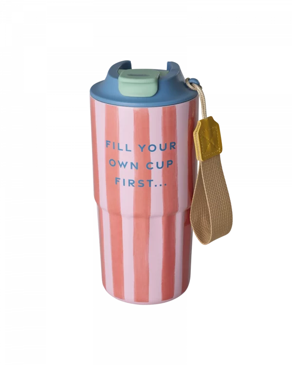 Taza termo Organic Stripes Print de Rice