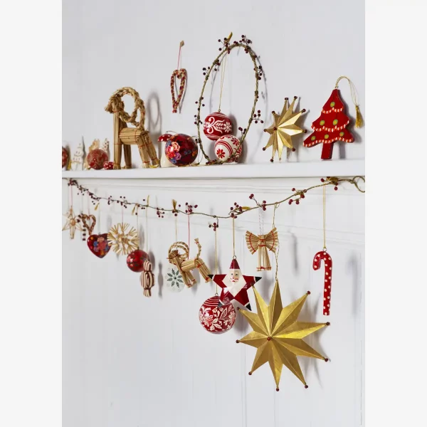 Adorno Estrella Papa Noel de madera de Madam Stoltz - Imagen 2