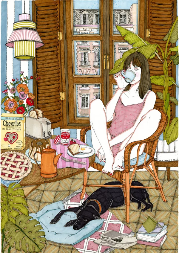 Print Chica en Casa de Ana Jarén