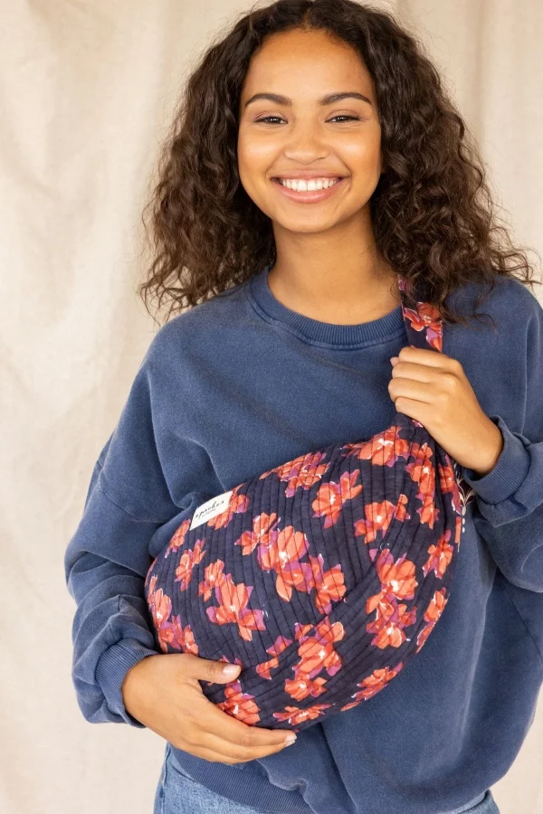 Bolso Bandolera Shanti Moon Violeta Navy de Apaches - Imagen 4