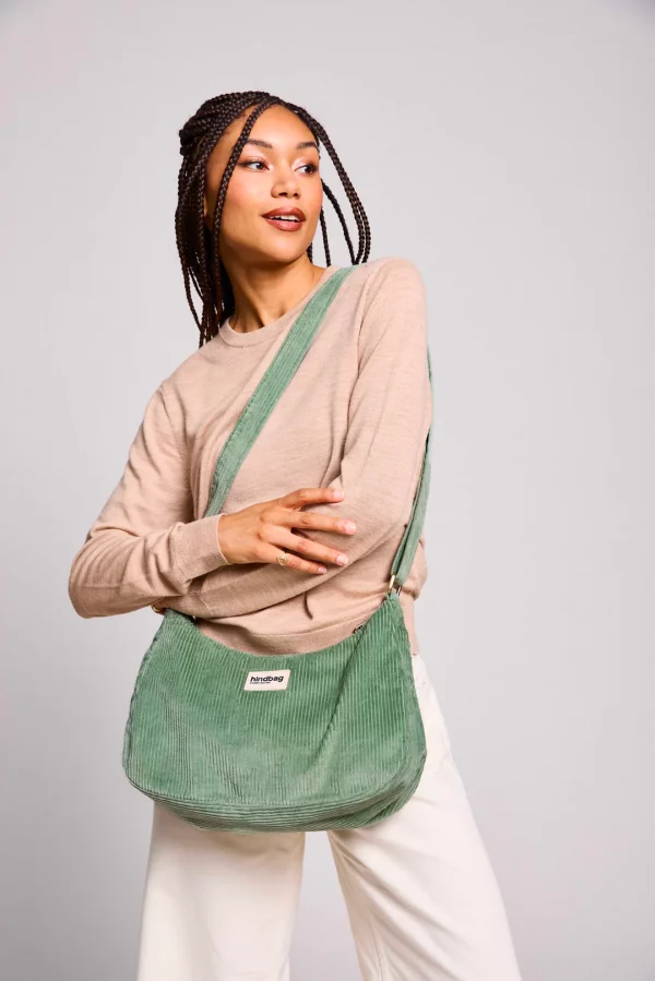 Bolso Rosa Pana Verde agua de Hindbag - Imagen 2