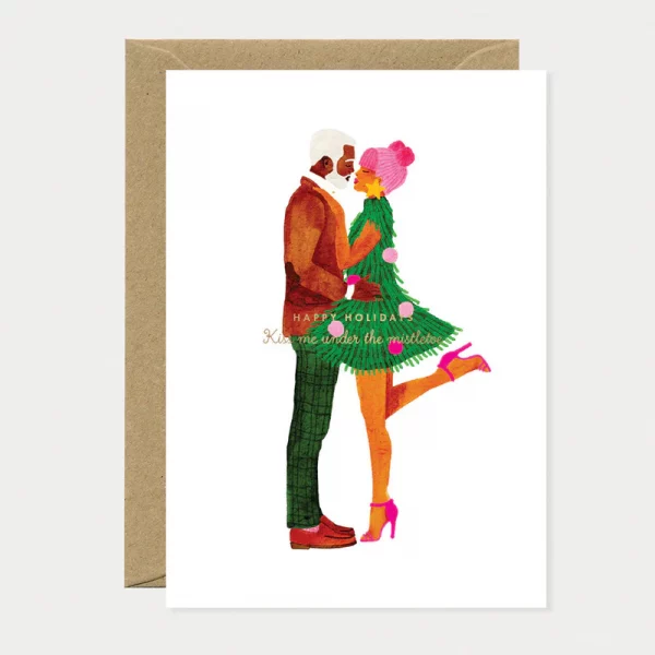 Postal Mistletoe cute lovers de All the Ways