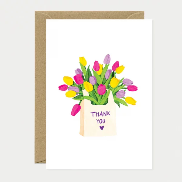 Postal Thank you Tulip bag de All the Ways