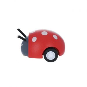 Alternative view of Mariquita de madera a cuerda de Mercredi et patati