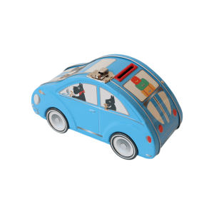 Hucha metálica Coche azul de Petit Toi