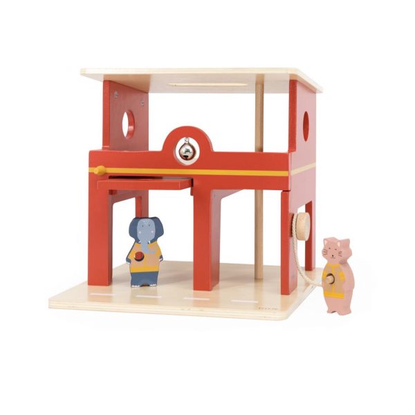 Parque de Bomberos de madera con animales de Trixie - Imagen 4