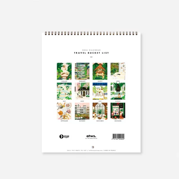Calendario Travel Bucket 2026 de All the Ways - Imagen 3