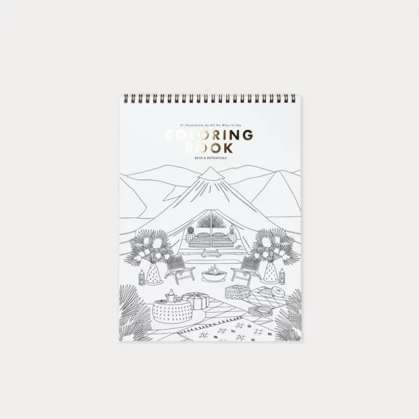 Cuaderno para colorear Bliss & Botanicals de All the Ways