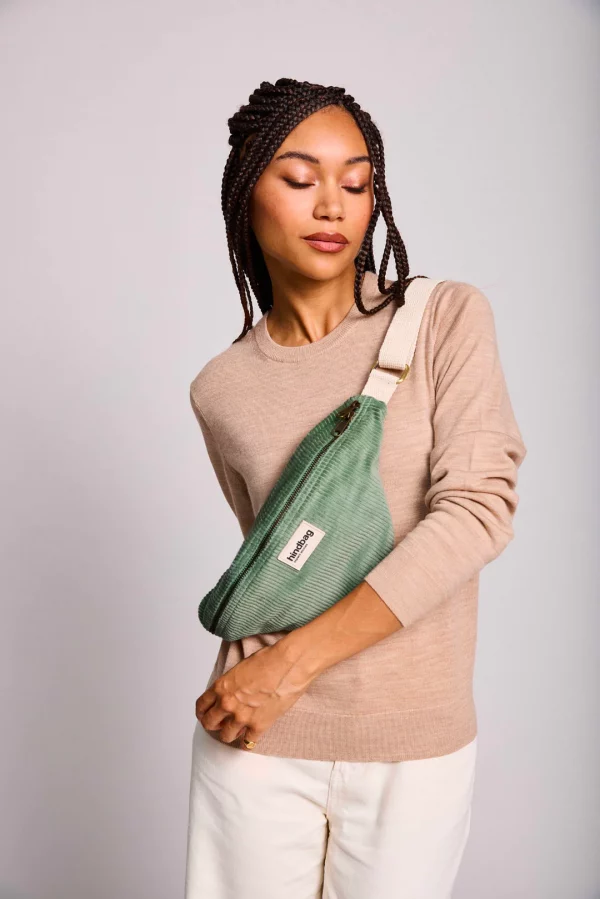Riñonera Olivia pana Verde agua Hindbag - Imagen 2