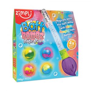 Pincel Mágico + 4 Bombas de Baño de Zimpli Kids
