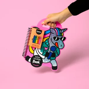 Libro para colorear con pegatinas Lily de Omy