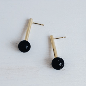 Pendientes Holocene Cristal Aventurina de Fauna y Flora