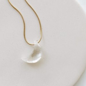 Colgante Luna Cuarzo en plata de Fauna y Flora