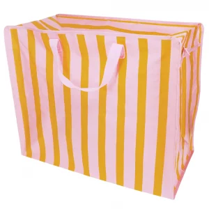 Bolsa Jumbo Rosa rayas Naranja