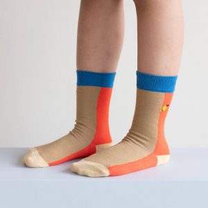 Alternative view of Calcetines Red hat + Jane beige de Sticky Lemon