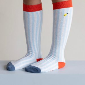 Alternative view of Calcetines largos Sprinkles steel blue + brassy green de Sticky Lemon