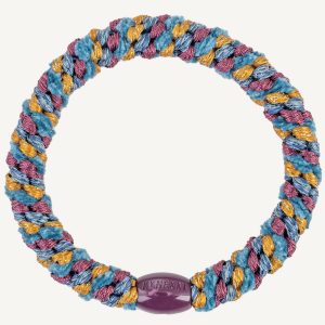 Goma del pelo Kknekki Mix electric blue curry glitter