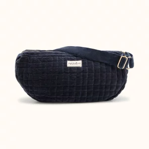 Bolso Bandolera de terciopelo Shanti Navy de Apaches
