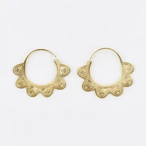 Pendientes en aro Tchatchat de Ombre Claire