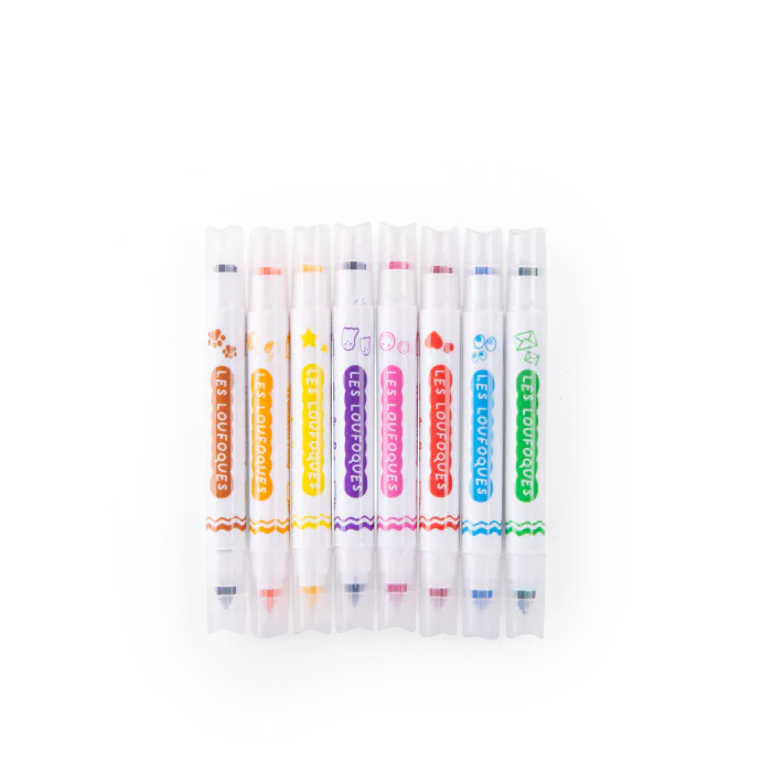 8 Rotuladores + sellos 2 en 1 de Moulin Roty - Imagen 4