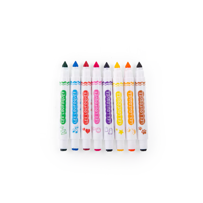 8 Rotuladores + sellos 2 en 1 de Moulin Roty - Imagen 3