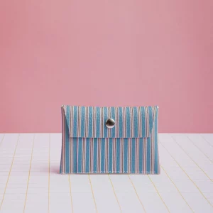 Tarjetero Rayas azules y rosas de Ecke