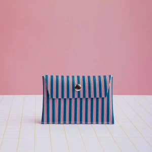 Tarjetero Rayas azul oscuro Ecke