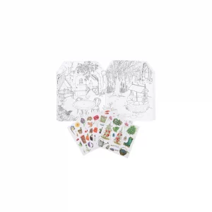 Alternative view of Libro para colorear con pegatinas Le jardinier Le Jardin du Moulin de Moulin Roty