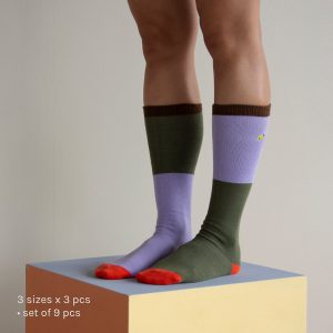 Calcetines largos Colourblocking de Sticky Lemon