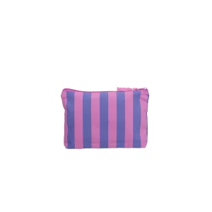 Neceser Stripes lichi + cobalto