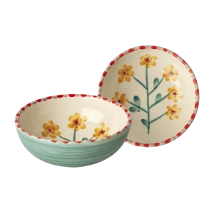 Bol de cerámica Jade Flor Amarilla de Rise