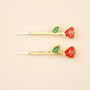 Set de dos horquillas de Rosa de Coucou Suzette