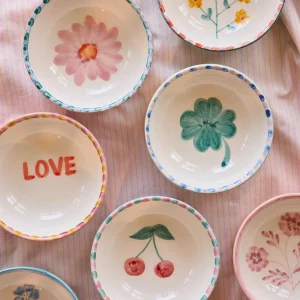 Alternative view of Bol de cerámica Jade Flor Amarilla de Rise