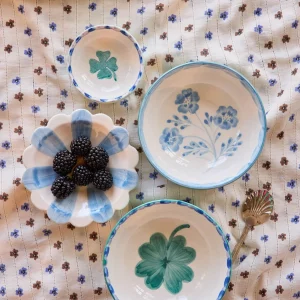 Alternative view of Cuenco pequeño de cerámica Trébol de Rice