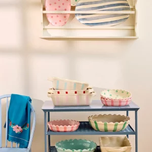 Alternative view of Fuente pequeña redonda de gres para tarta Crema de Rice