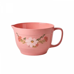 Cuenco grande Allison Flower Print Coral de Rice