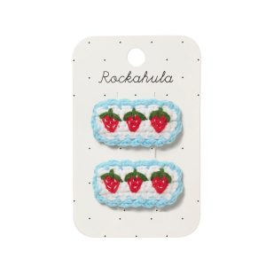 Horquillas de crochet Fresas con volantes de Rockahula