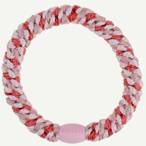 Goma de pelo Kknekki Pomerant pink glitter