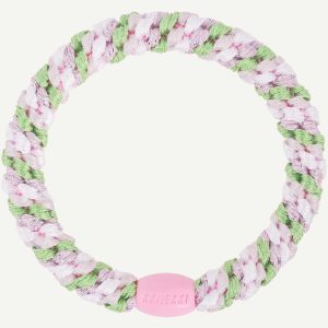 Goma de pelo Kknekki Mix grass green pink glitter