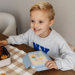 Alternative view of Fiambrera bento de acero inoxidable Sparkling Sky de Petit Monkey