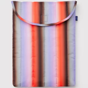 Funda acolchada para portátil de 16" Gradient Stripe Poppy and Lilac de Baggu