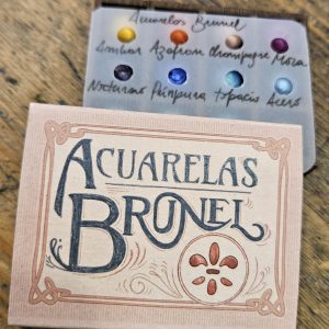 Alternative view of Paleta fosforera 12 colores metalizados otoñales de Acuarelas Brunel