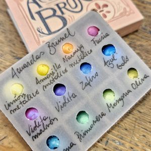 Alternative view of Paleta fosforera 12 colores clasicos de Acuarelas Brumel