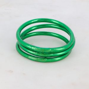 Pulsera Budista con Mantra Verde paon talla S