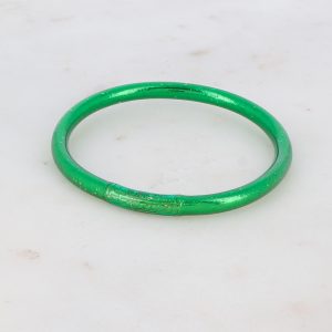 Alternative view of Pulsera Budista con Mantra Verde paon talla S
