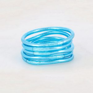 Pulsera Budista con Mantra Azul claro