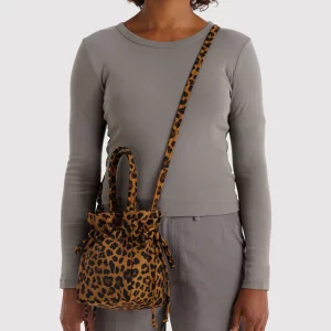 Alternative view of Bolso Nylon Drawstring Leopard de Baggu