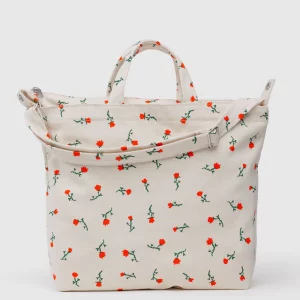 Tote bag Horizontal Zip Duck Painted Wildflower Baggu